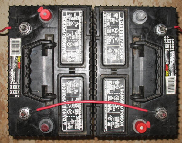 Two batteries in series